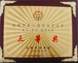 我校榮獲成都市第八屆學(xué)生藝術(shù)節(jié)美術(shù)、書法比賽三等獎