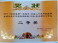  ?；@球隊(duì)在2010“運(yùn)動(dòng)成都”籃球年-后備人才系列選拔賽成都市青少年籃球錦標(biāo) 