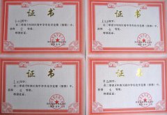 美視學子在2010年四川省高中學生化學競賽中獲獎