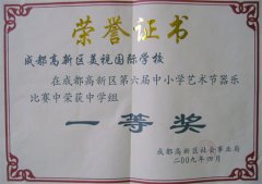 成都高新區(qū)第六屆藝術(shù)節(jié)集體項(xiàng)目獲獎(jiǎng)名單。