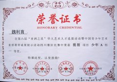 美視學(xué)子魏利育在第6屆“亞洲之星”華人藝術(shù)人才選拔活動中榮獲琵琶項目少年A組一等獎